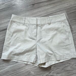 LOFT Tan Bermuda Shorts with Tailored Fit